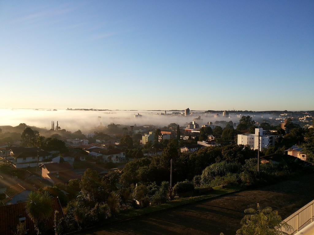 Vista de Canoinhas ao amanhecer