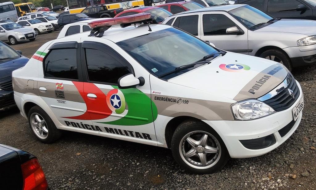 Viatura da Polícia Militar de Santa Catarina