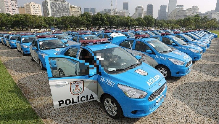 Viaturas da Polícia Militar do Rio de Janeiro