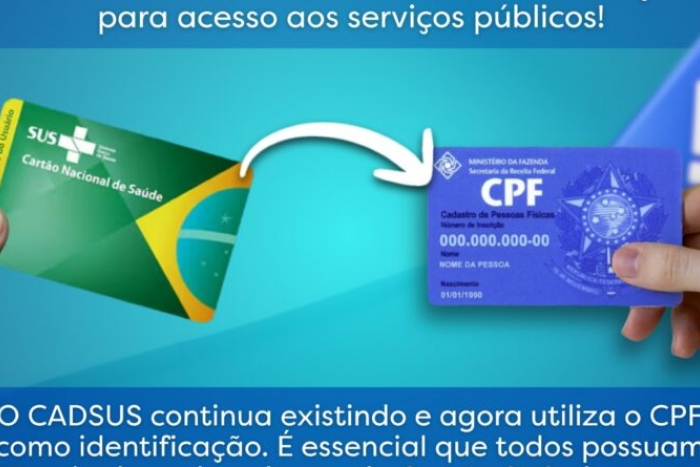 Cartão SUS passa a ter o mesmo número do CPF e ficará disponível em ...